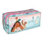 Estojo Box Escolar Duplo Dac Moana Personagem Disney Infantil Feminino Penal Necessaire