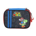 Estojo Box Escolar Mario 100 Pens Juvenil Preto Luxcel