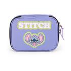 Estojo Box Lilás Stitch Disney Classics Escolar Luxcel