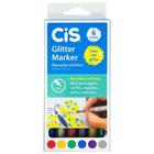 Estojo Caneta Glitter Marker CiS C/6 Cores 1.0mm