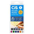 Estojo Caneta Metallic Marker CiS C/6 Cores 1.0 mm