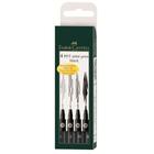 Estojo Caneta Monocromatica Pitt Preta - FABER CASTELL