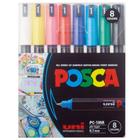 Estojo Caneta Posca Marcador Uni-Ball PC-1MR C/8 Cores - Uni Ball