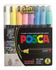 Estojo Caneta Posca Pc-1mr 8 Soft Cores Tom Pastel - Uni-ball