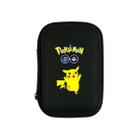 Estojo com Ziper Porta Cards Cartas Pokemon GO Pikachu Portátil Preto Bolso Guardar Coleção Compacto