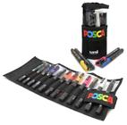 Estojo de Caneta Posca Uniball Pc 3m com 12 Cores