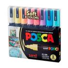 Estojo De Canetas Uniball Posca Pc 5m com 8 Cores Soft