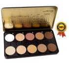 Estojo de Maquiagem Camuflagem Makiê Facial Rosto Paleta 10 Cores Original