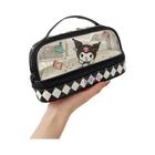 Estojo Duplo Hello Kitty e Kuromi - Grande Capacidade para Lápis e Canetas