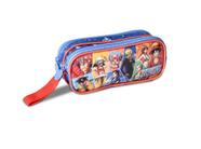 Kit mochila e estojo grande padrão escolar one piece rei dos piratas  personagem luffy desenho anime geek