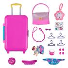 Estojo e bolsa Toy Real Littles S5 Cutie Carries Pet Roller Pk