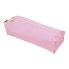 Estojo escolar 1 zíper nylon rosa pastel grande - Reflex