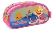 Estojo Escolar Duplo Baby Shark Duas Divisórias Original
