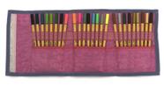 Estojo Escolar Feminino para canetinhas LS EE1230 Estampa gatinhos coloridos com divisórias em elástico