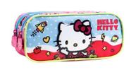 Estojo Escolar Infantil Hello Kitty Duplo Original