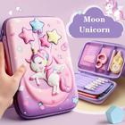 Estojo Escolar Infantil unicornio para lápis e canetas, Bolsa Escolar para crianças