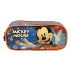 Estojo Escolar Menino 2 Bolsos Mickey Mouse Disney 10515