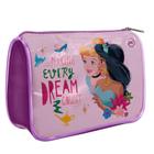 Estojo Escolar Princesa Disney Grande Em Pvc Cristal Dac