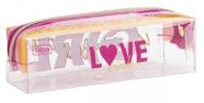 Estojo Escolar PVC Médio Love Pink Tilibra