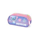 Estojo Escolar Triplo Infantil Stitch Disney et41544SC