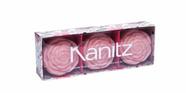 Estojo Flores do Querer Kanitz Rosa Sabonete 3x70g