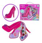 Estojo Kit de Maquiagem Infantil Discoteen Sombras Pincel Teen Kids