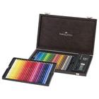 Estojo Madeira Faber Castell Lápis Aquarelável 48 Cores