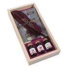 Estojo Madeira Para Escrita e Caligrafia Herbin Quill Set