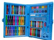 Estojo Maleta Pintura Escolar 98 Peças - Boys Azul