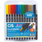 Estojo Marcador Artístico Cis Dual Brush 12 Cores + Blender 56.7200 1 ed