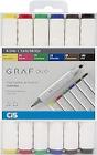 Estojo Marcador Artístico Cis Graf Duo C/6 Cores Básicas 59.7400