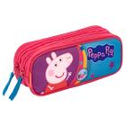 Estojo Peppa Pig Escolar Infantil 2 Compartimentos Sestini Oficial