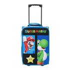 Estojo piloto Bioworld Super Mario Bros Mario & Yoshi azul 45cm