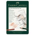 Estojo Pitt Monochrome Set 12 Peças Faber Castell