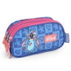 Estojo Repartições Escolar Stitch Disney Luxcel Lançamento