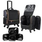 Estojo Rolling Makeup Train Stagiant Professional Black