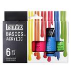 Estojo Tinta Acrilica Basics 22ml C/6 Cores Fluorescente - LIQUITEX