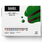 Estojo Tinta Acrílica Soft Body 22ml 12 Cores Liquitex