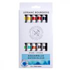 Estojo Tinta Aquarela Lefranc & Bourgeois 10ml 12 Cores - Lefranc Bourgeois