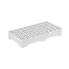 Estrado Alto Pallet Piso Plástico Deck 13X41X82Cm Branco