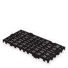 Estrado Piso Pallet Plástico Resistente 25x50 Paletes Preto