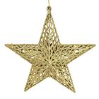 Estrela Dourada Para Árvore De Natal 19X5Cm Penduricalho