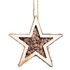 Estrelas de Pinhas Decorativa Marrom - Tamanho P - 1 unidade