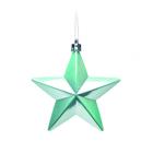 Estrelas Glitter Para Pendurar Árvore de Natal Azul 3 Peças
