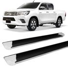 Estribo Alumínio Hilux 2016 E 2017 C/d Personalizado Branco - HOZZ