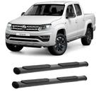 Estribo Amarok 2010 A 2019 Cabine Dupla Preto Oblongo - SOLAR