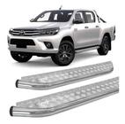 Estribo Chapa Hilux 2016 E 2017 Cabine Dupla Cromado - HOZZ