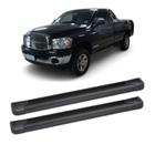 Estribo Dodge RAM 2006 2007 Cabine Simples Aluminio Preto