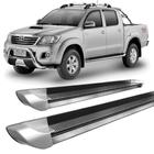 Estribo Hilux 2005 a 2015 Chapa Personalizado Prata C D