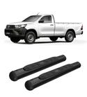 Estribo Hilux 2016 em Diante Cabine Simples oblongo Oval Preto - HOZZ